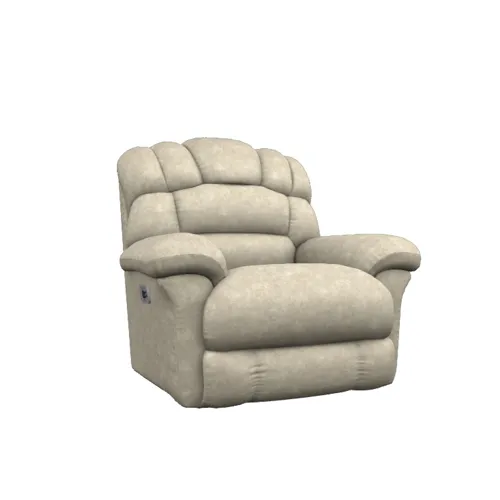 Randell Power Rocking Recliner w/Head Rest, Lumbar & Wireless Remote - i-Northwest Stucco