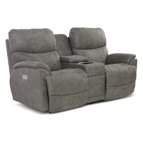 Dorian Power Reclining Loveseat w/ Headrest, Lumbar & Console
