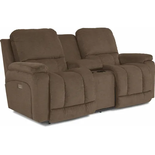 Greyson Power Reclining Loveseat w/ Headrest & Console