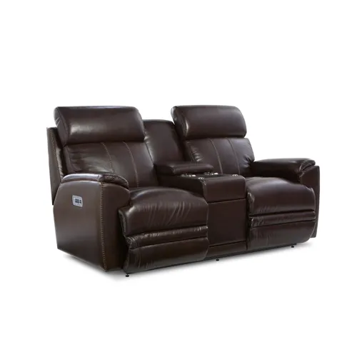 Talladega Power Reclining Loveseat w/ Headrest, Lumbar & Console
