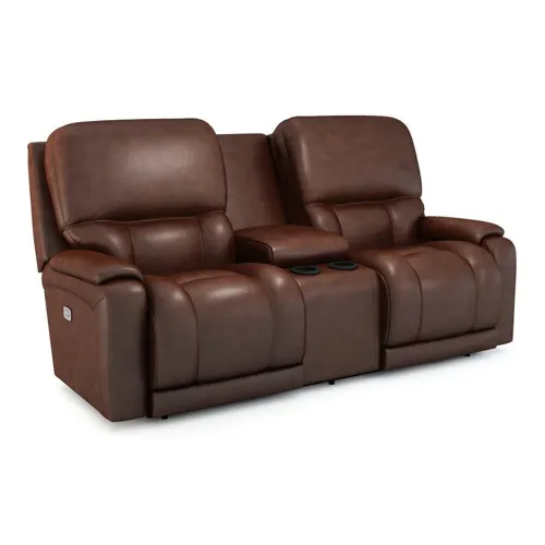 Greyson Power Reclining Loveseat w/ Headrest & Console