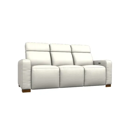 Acadia Power Reclining Sofa w/ Headrest - Natural