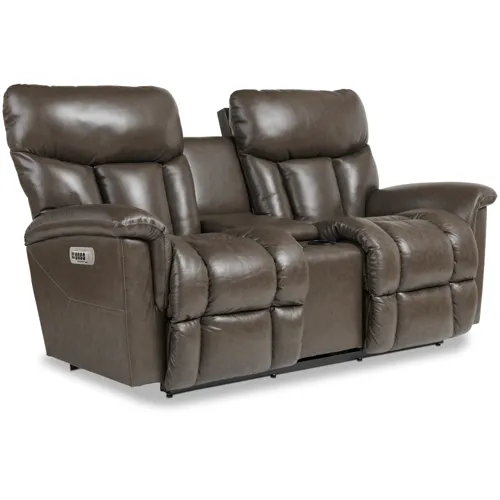 Mateo Power Wall Reclining Loveseat w/ Console Headrest and Lumbar