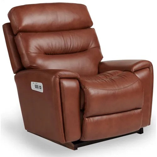 Soren Power Rocking Recliner w/ Headrest & Wireless Remote - Elite Cognac