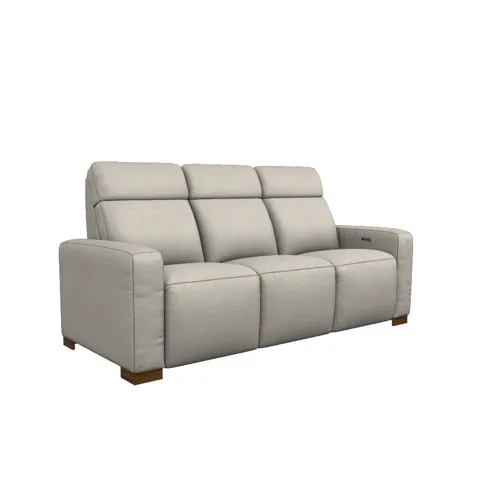 Acadia Power Reclining Sofa w/ Headrest - Picchu Flax