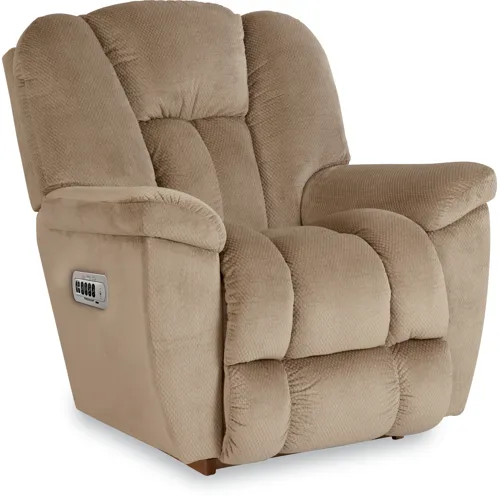 Maverick Power Rocking Recliner with Head Rest, Lumbar & Remote