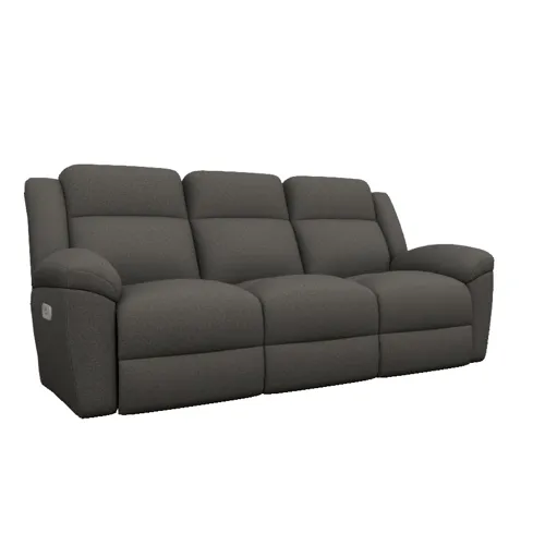 Joel Power Reclining Sofa w/ Headrest - Social Club Charcoal