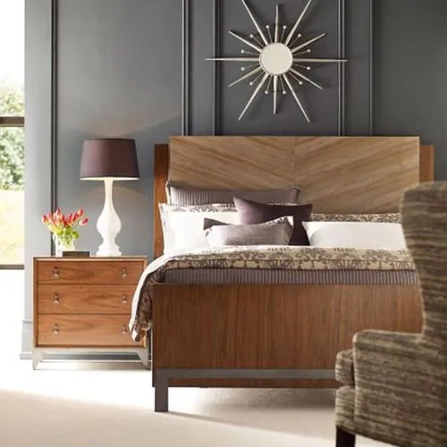 AD Modern Synergy Chevron Maple King Bed