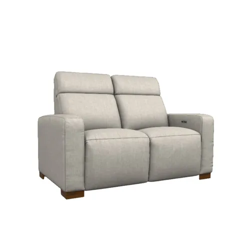 Acadia Power Reclining Loveseat w/ Headrest - Oyster