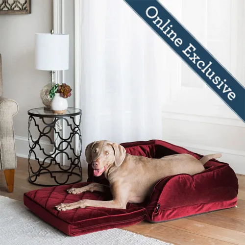Duchess Fold Out Sofa, Merlot