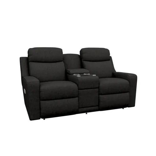 Emmons Power Reclining Loveseat w/ Headrest, Lumbar & Console & Wireless Remote