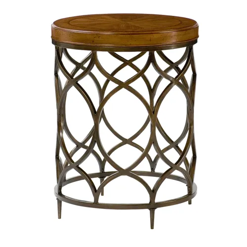 Hidden Treasures Round Lamp Table