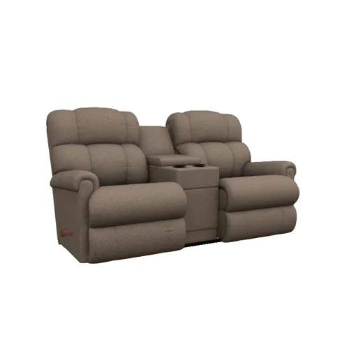 Pinnacle Wall Reclining Loveseat w/Console - Donegal Mushroom