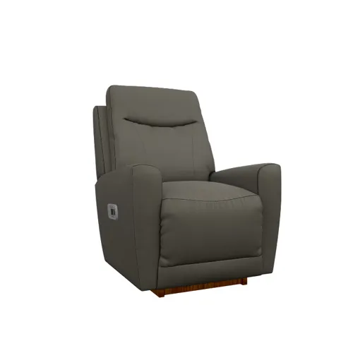 Kodie Power Rocking Recliner w/ Headrest & Remote Wand - i-Weekend Dove Grey