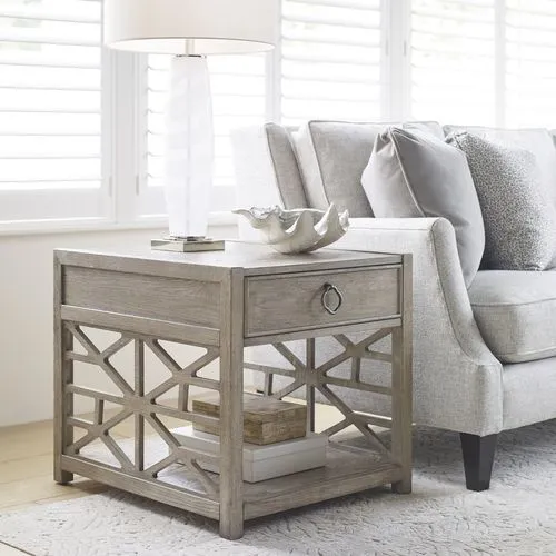 Vista Biscane Drawer End Table