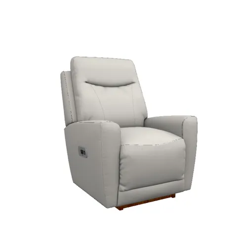 Kodie Power Rocking Recliner w/ Headrest, Lumbar, Wireless Remote, & Swivel Base - Cozy Match Oyster