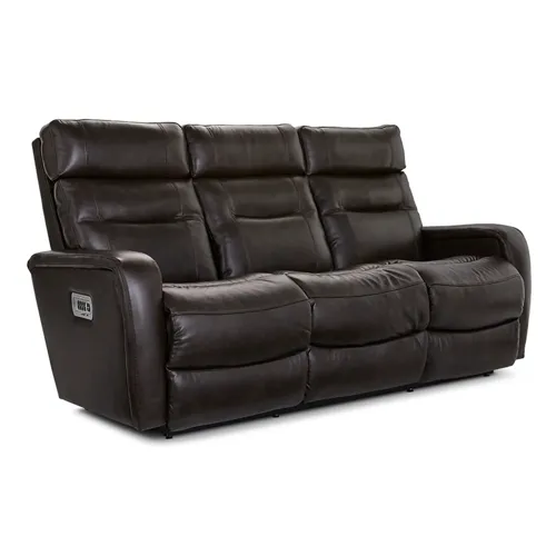 Baron Power Wall Reclining Sofa w/ Headrest, Lumbar, & Dual Wireless Remote