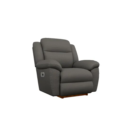 Joel Power Rocking Recliner w/ Headrest - Social Club Charcoal