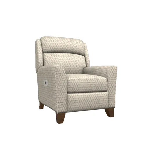 Rheeves High Leg Power Recliner w/ Headrest - i-Leilani Mist