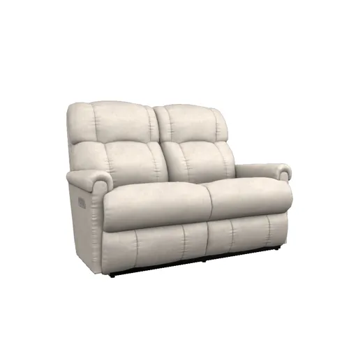 Pinnacle Power Reclining Loveseat w/ Headrest - i-Kudos Oyster
