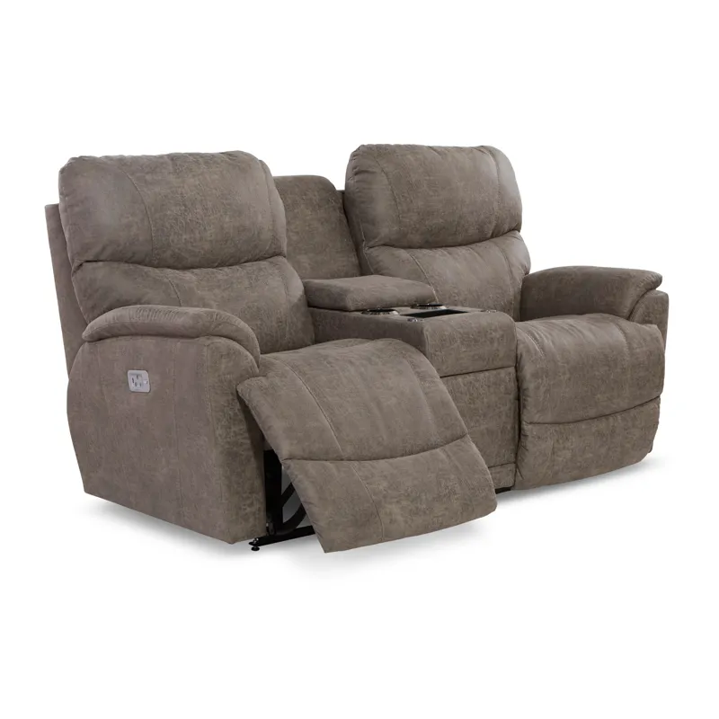 Trouper Power Reclining Loveseat w/Headrest, Lumbar &amp; Console