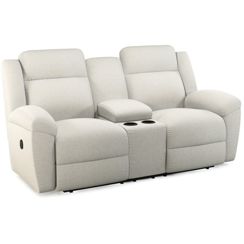Joel Reclining Loveseat w/ Console 490761 by LaZBoy Furniture at