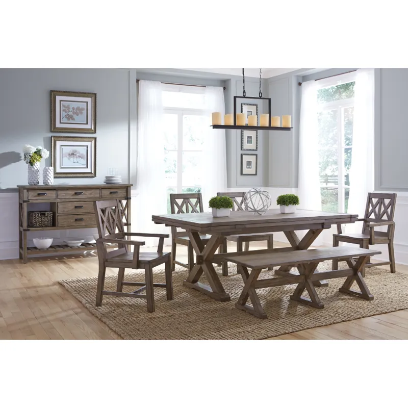 Foundry Saw Buck Dining Table