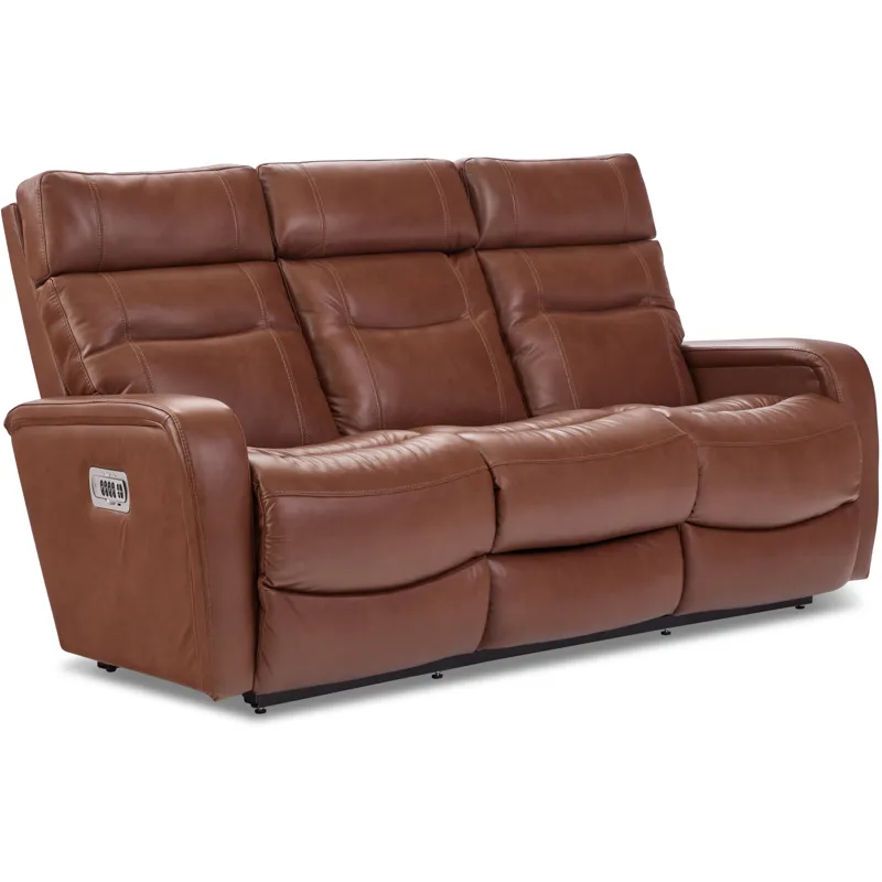 Baron Power Wall Reclining Sofa w/ Headrest, Lumbar &amp; Storage Drawer