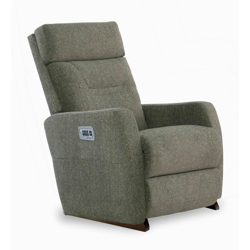 La-Z-Boy Leather Power Rocking Recliner w/ Head Rest and