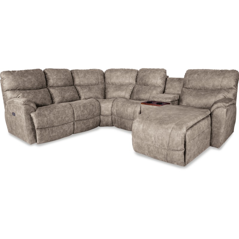 Trouper 5 PC Power Reclining Sectional 4EP+4C+4SP+4CS+4QQ724 by LaZ