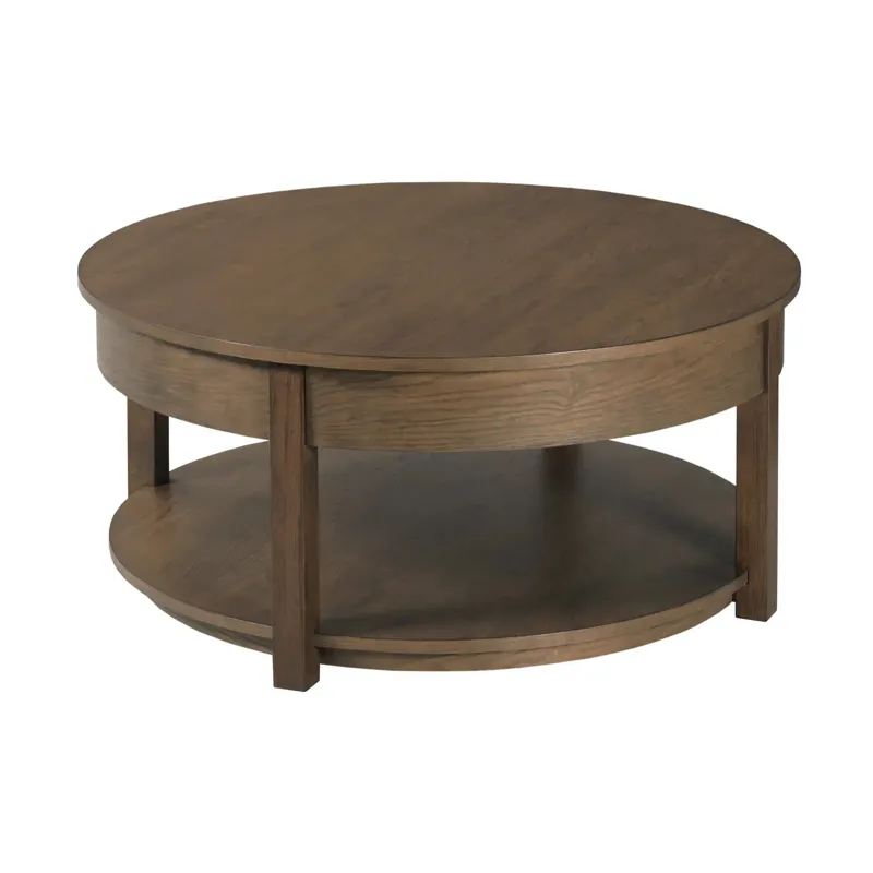 Costa Way Round Lift Top Coffee Table Deep Brown
