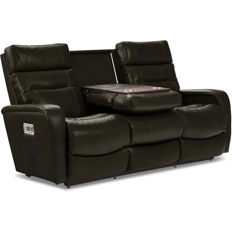 Baron Power Wall Reclining Sofa w/ Headrest, Lumbar &amp; Storage Drawer