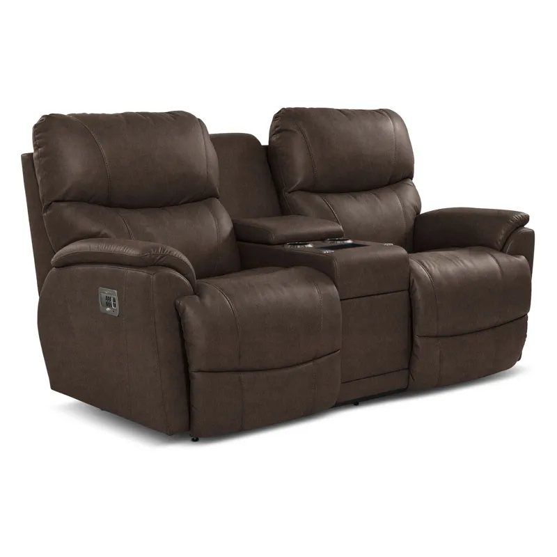 Trouper Power Reclining Loveseat w/Headrest, Lumbar &amp; Console
