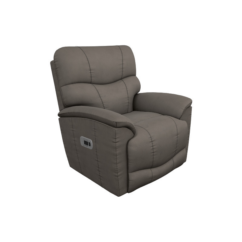 La-Z-Boy Leather Power Rocking Recliner w/ Headrest & Lumbar