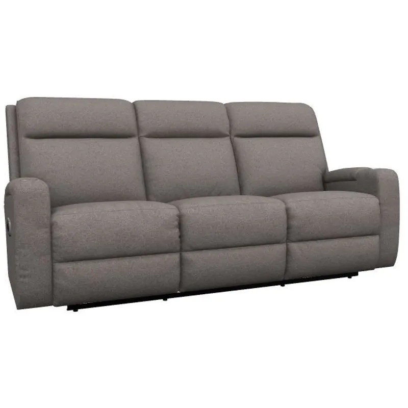 Ovation AudioLuxe Power Wall Reclining Sofa w/ Headrest, Lumbar &amp; Storage Drawer