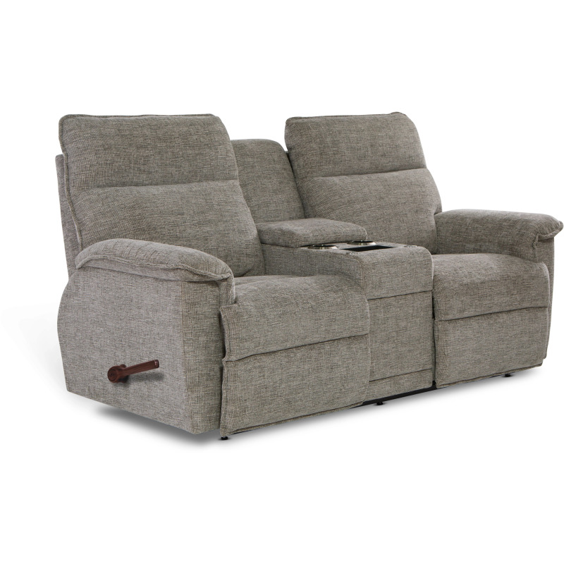 Jay Reclining Loveseat w/ Console 449706 by LaZBoy Furniture at
