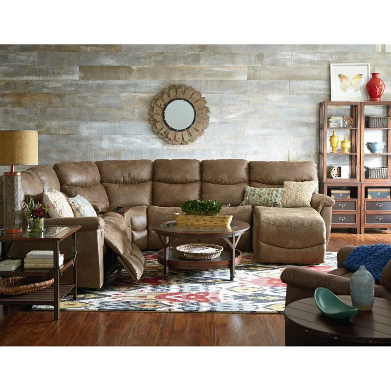 James Power Left-Arm Sitting Reclining Loveseat w/ Headrest