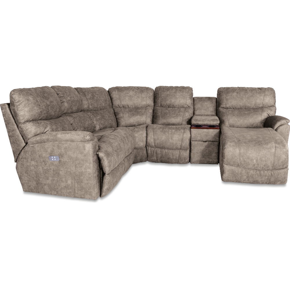 Trouper 6 PC Reclining Sectional 04C+4EU+4DU+04M+4CS724 by LaZBoy