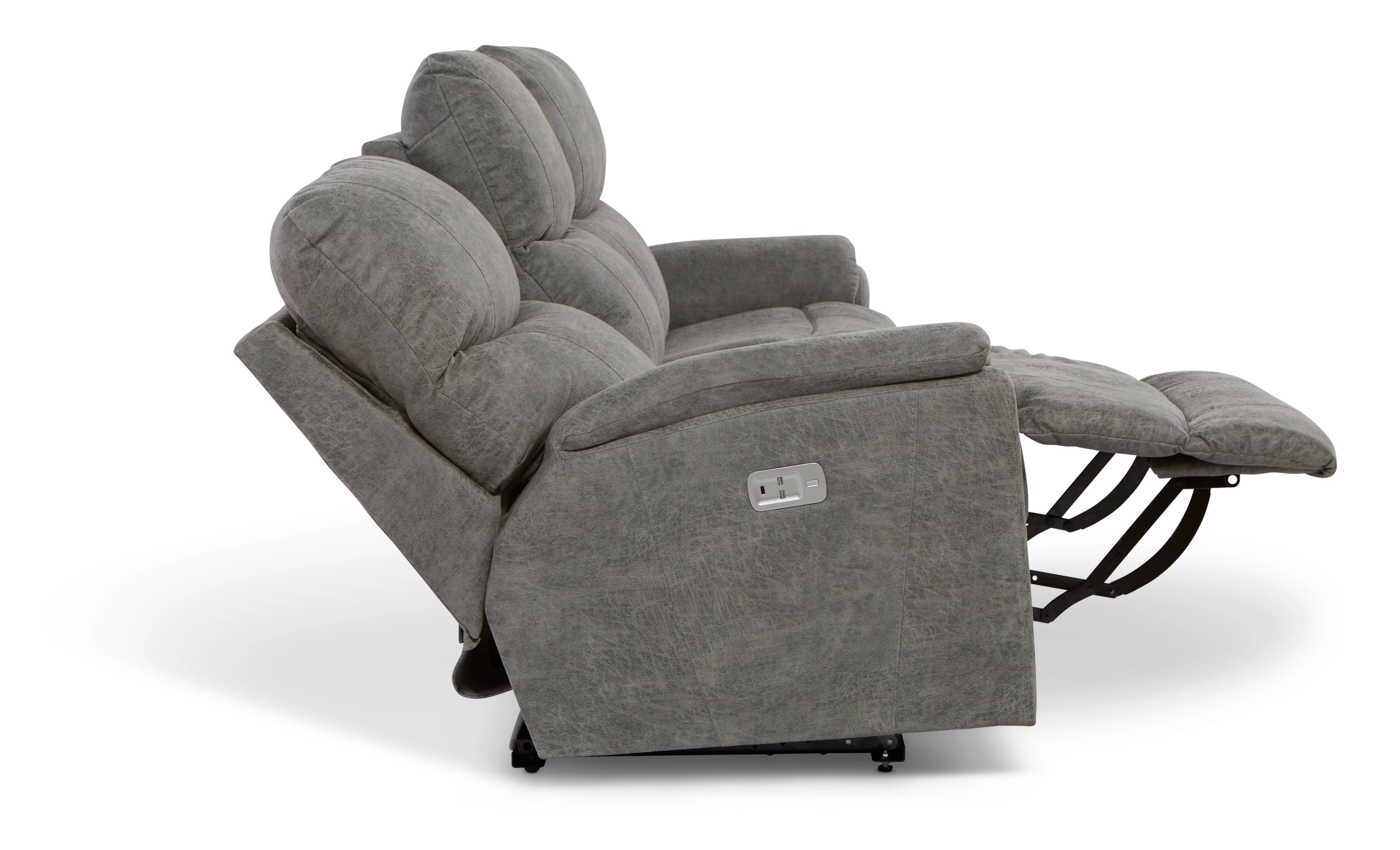 Share Trouper Power Reclining Sofa w/ Headrest U44724 by LaZBoy Furniture at Davis Furniture Store