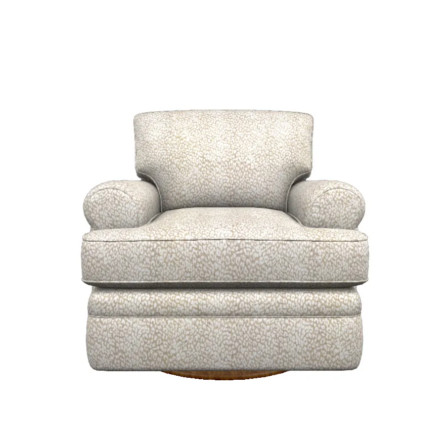 Roxie Swivel Chair - Vanya Natural 225462-E205832 by La-Z
