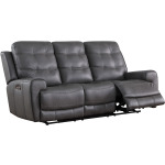 London Power Reclining Sofa - Grey