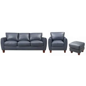 Traverse 3 PC Living Room Set - Blue