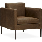Leather Slipcovered Chair