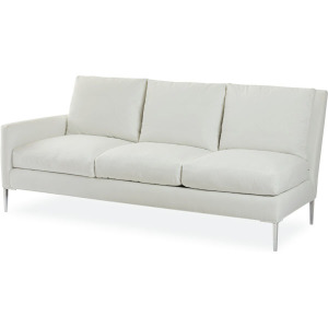 Leather One Arm Sofa