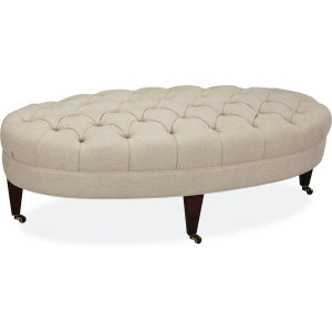 Leather Cocktail Ottoman