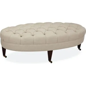 Leather Cocktail Ottoman