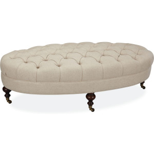 Leather Cocktail Ottoman