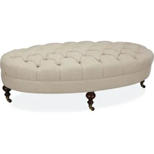 Leather Cocktail Ottoman