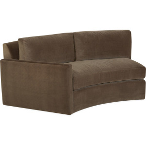 One Arm Curved Loveseat