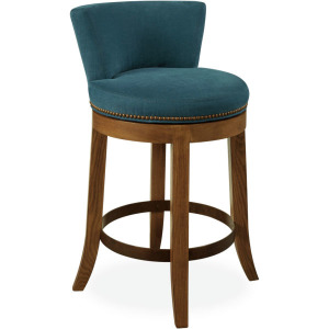 Leather Swivel Counter Stool